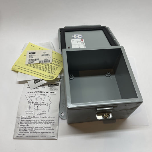 HOFFMAN A606CH 6x6x4" Steel Junction Box Enclosure NEMA 12 IP65