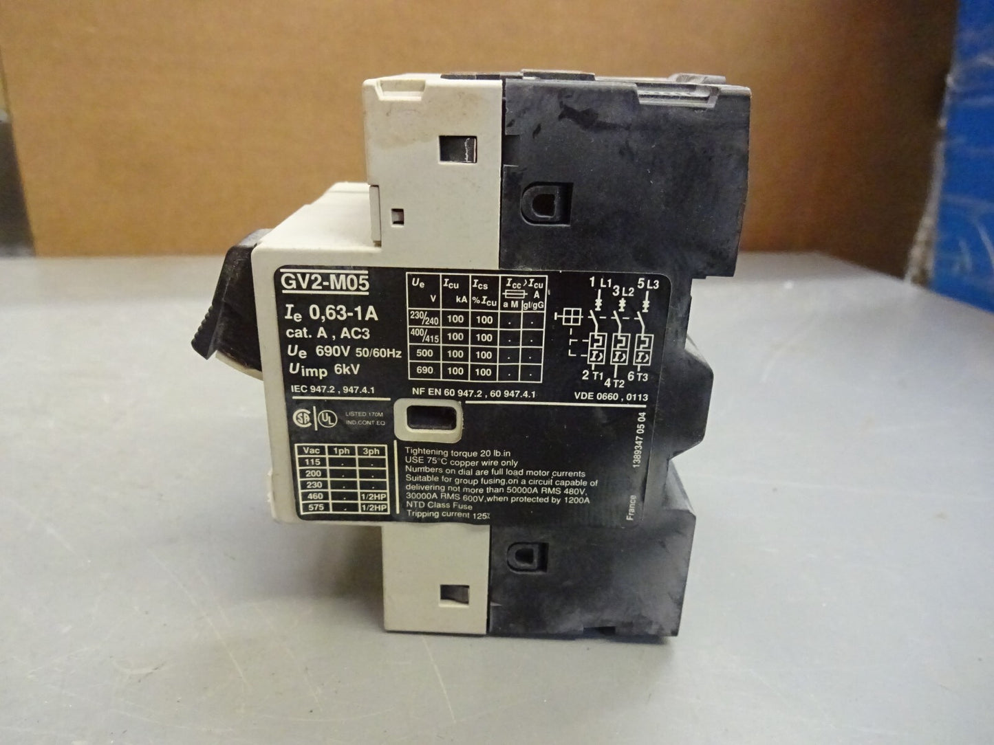 TELEMECANIQUE GV2-M05 / MOTOR STARTER PROTECTOR