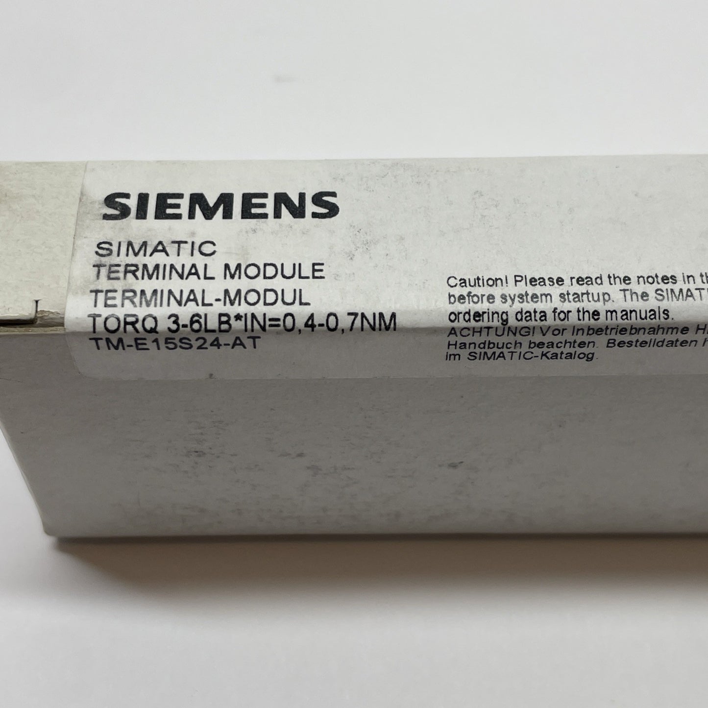 NEW Siemens 6ES7-193-4CL20-0AA0 Terminal Module ET200S TM-E15S24-AT (USA SHIP)