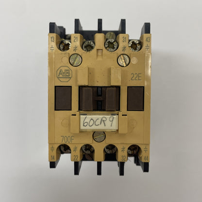 (LOT OF 3) Allen Bradley 700-F220A1 Ser B Relay 10A 600VAC 110/120V