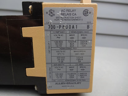 ALLEN BRADLEY 700-P800A1 B / 700-PC40 A  / RELAY