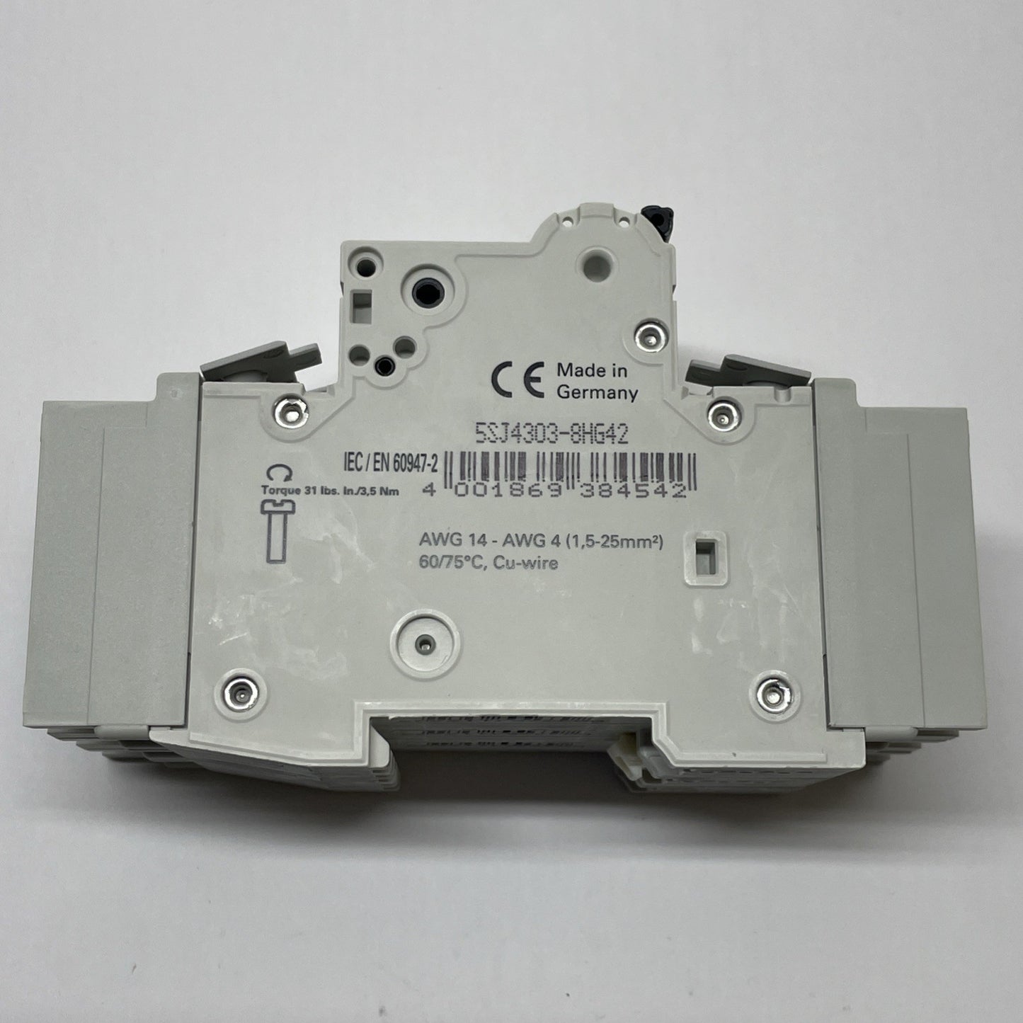 Siemens 5SJ4 303-8HG42 / 5SJ43038HG42  MCB 3-Pole 3A 480/277 VAC