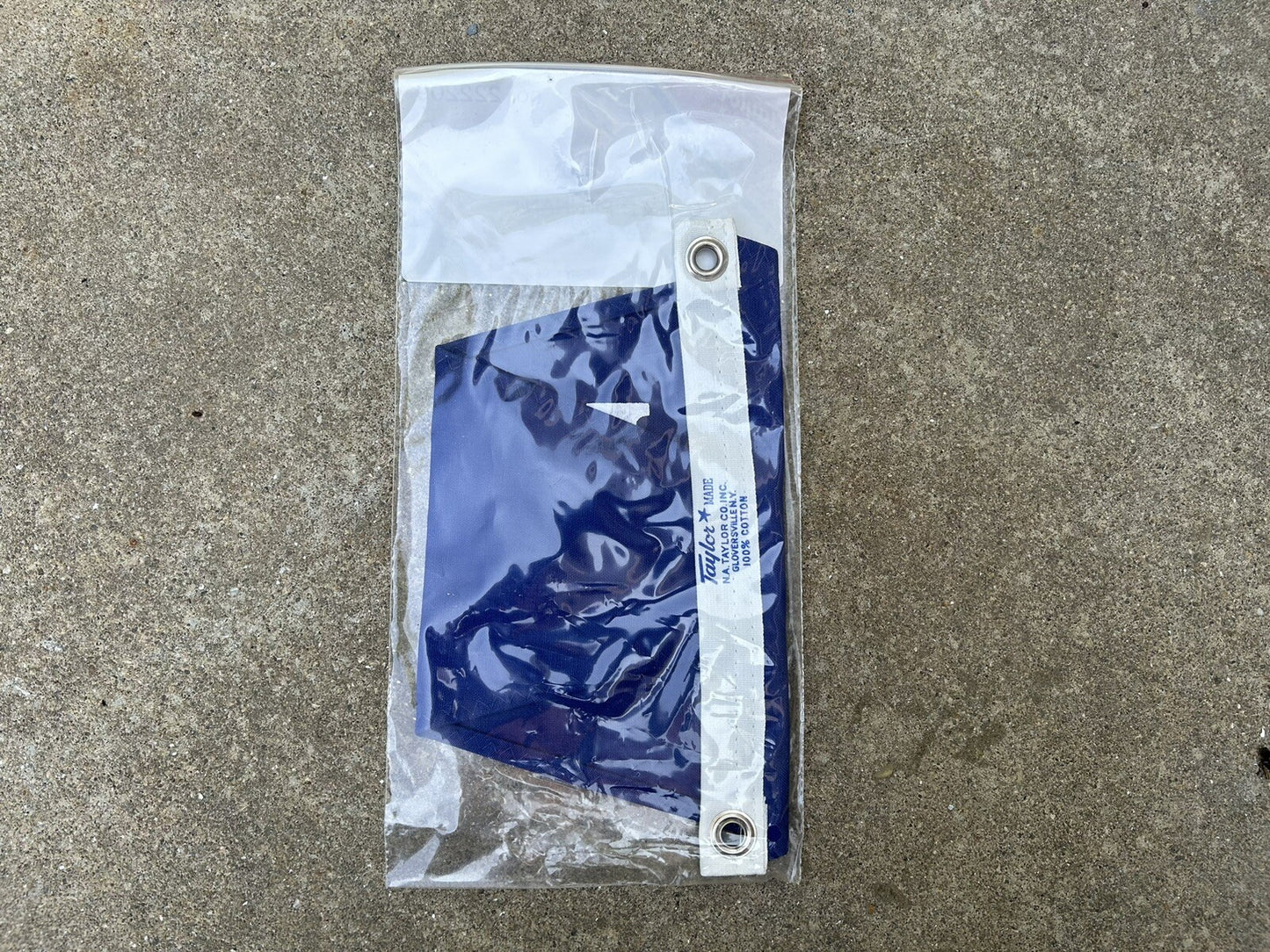 TAYLOR MADE 222209 I OWNER PENNANT 10" X 16" BLUE SAILCLOTH MARINE FLAG / NEW