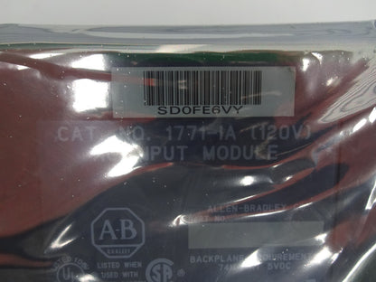 ALLEN BRADLEY 1771-IA / AC INPUT MODULE  / NEW WITH ORIGINAL BOX