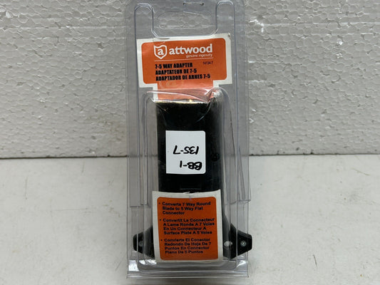 ATTWOOD 14135-7 / 7 TO 4-WAY TRAILER WIRING HARNESS ADAPTER / NEW