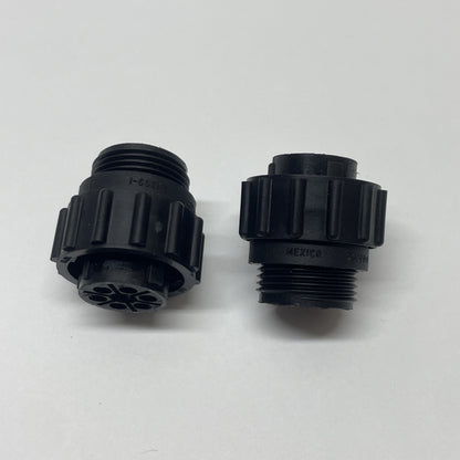 LOT OF 2 AMP 211399-1 Circular Connector Plug 7 pos Series I A5 AMP 1051