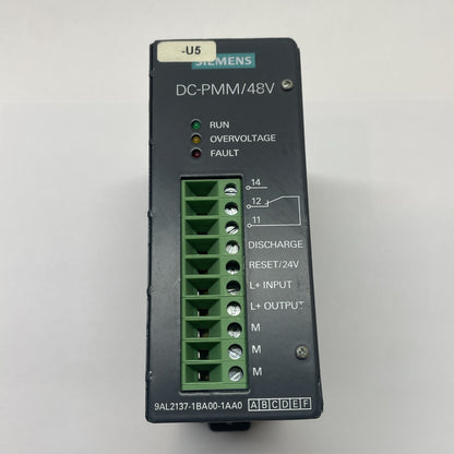 SIEMENS 9AL2137-1BA00-1AA0 Power Management Module DC-PMM/48V