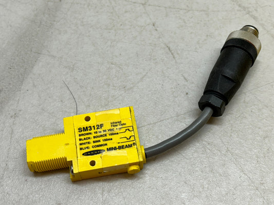 BANNER SM312F / 25620 MINI-BEAM SENSOR / USED AS SAMPLE ONLY