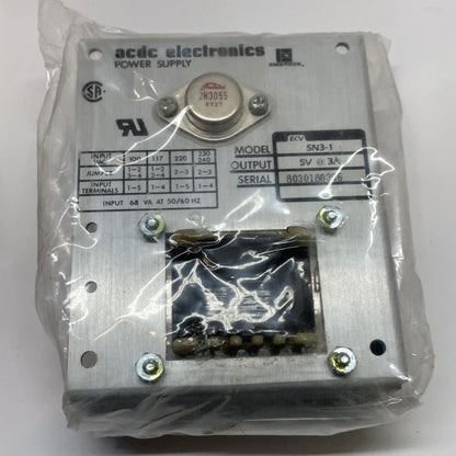 ACDC Electronics Emerson ECV 5N3-1  5V / 3A  Power Supply