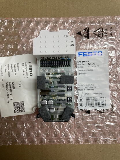 FESTO 526170 CPX-2AA-U-I ANALOGMODUL free shipping