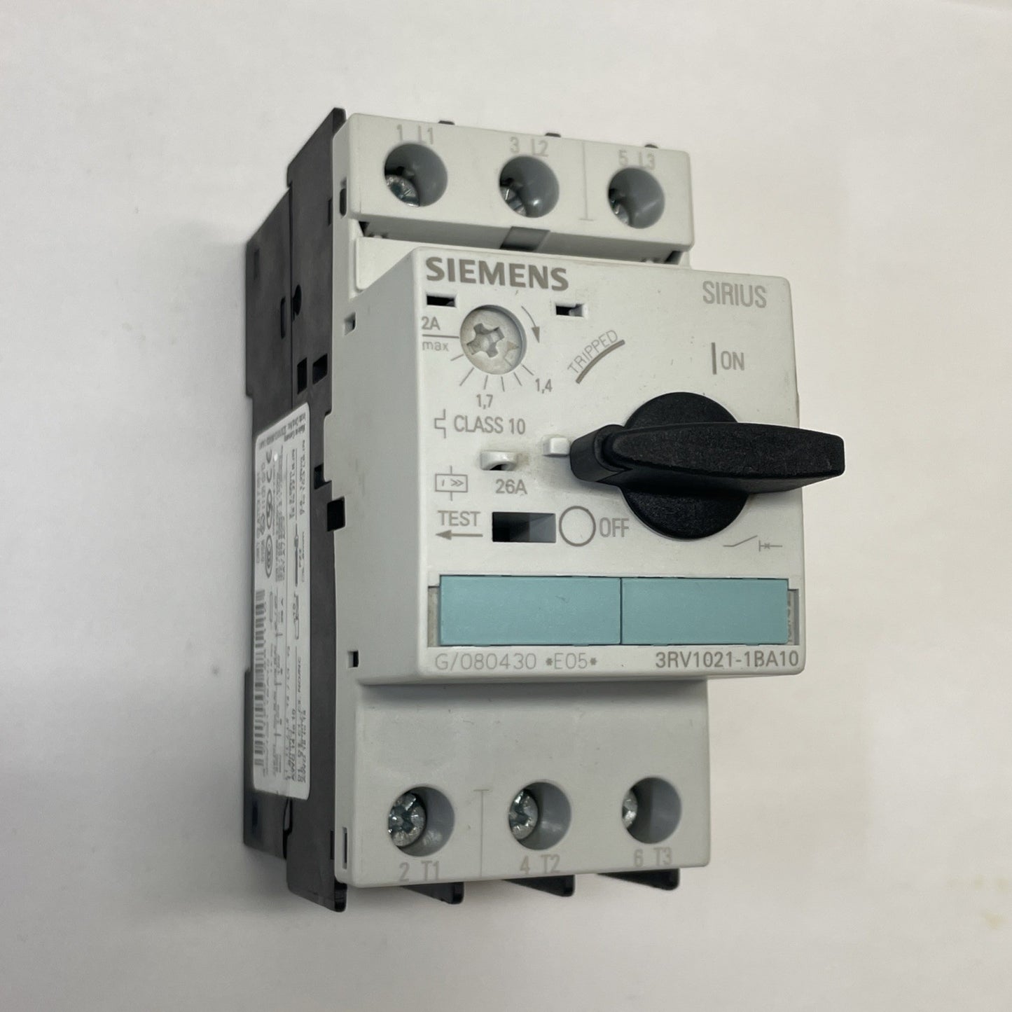 SIEMENS 3RV1021-1BA10 SIRIUS MANUAL MOTOR STARTER 1.4-2A
