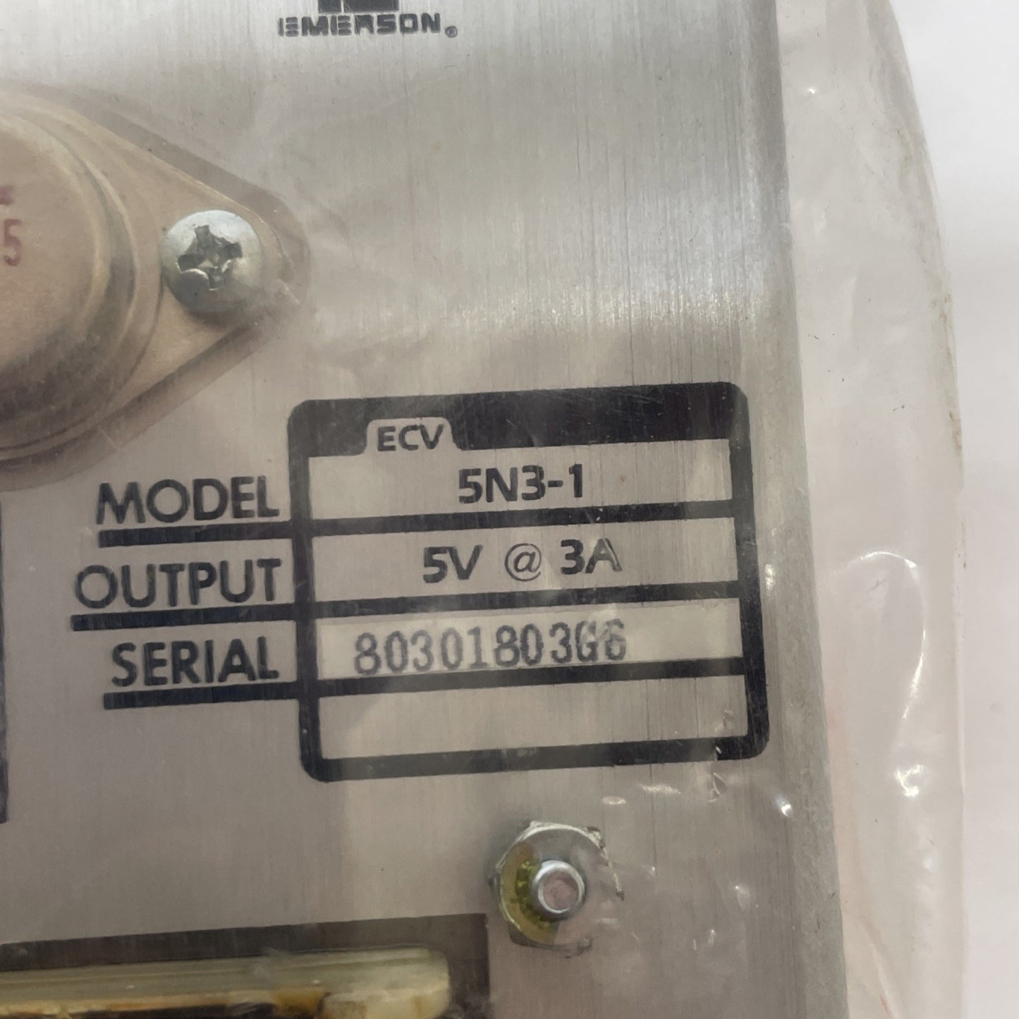 ACDC Electronics Emerson ECV 5N3-1  5V / 3A  Power Supply