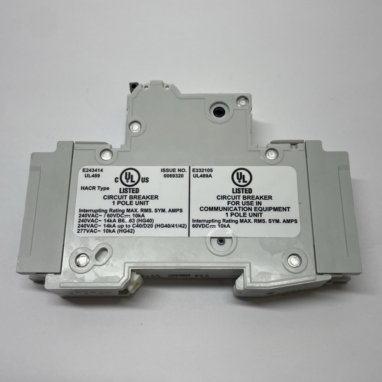 Siemens 5SJ4111-7HG41 Miniature Circuit Breaker 1-Pole 5A C-Trip 240V