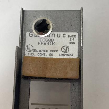 GE Fanuc IC600FP841K Analog I/O Faceplate / Front Module Panel