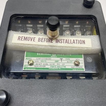 General Electric 12HFA154B49H Industrial Power Relay 120V 60A GE Control Relay