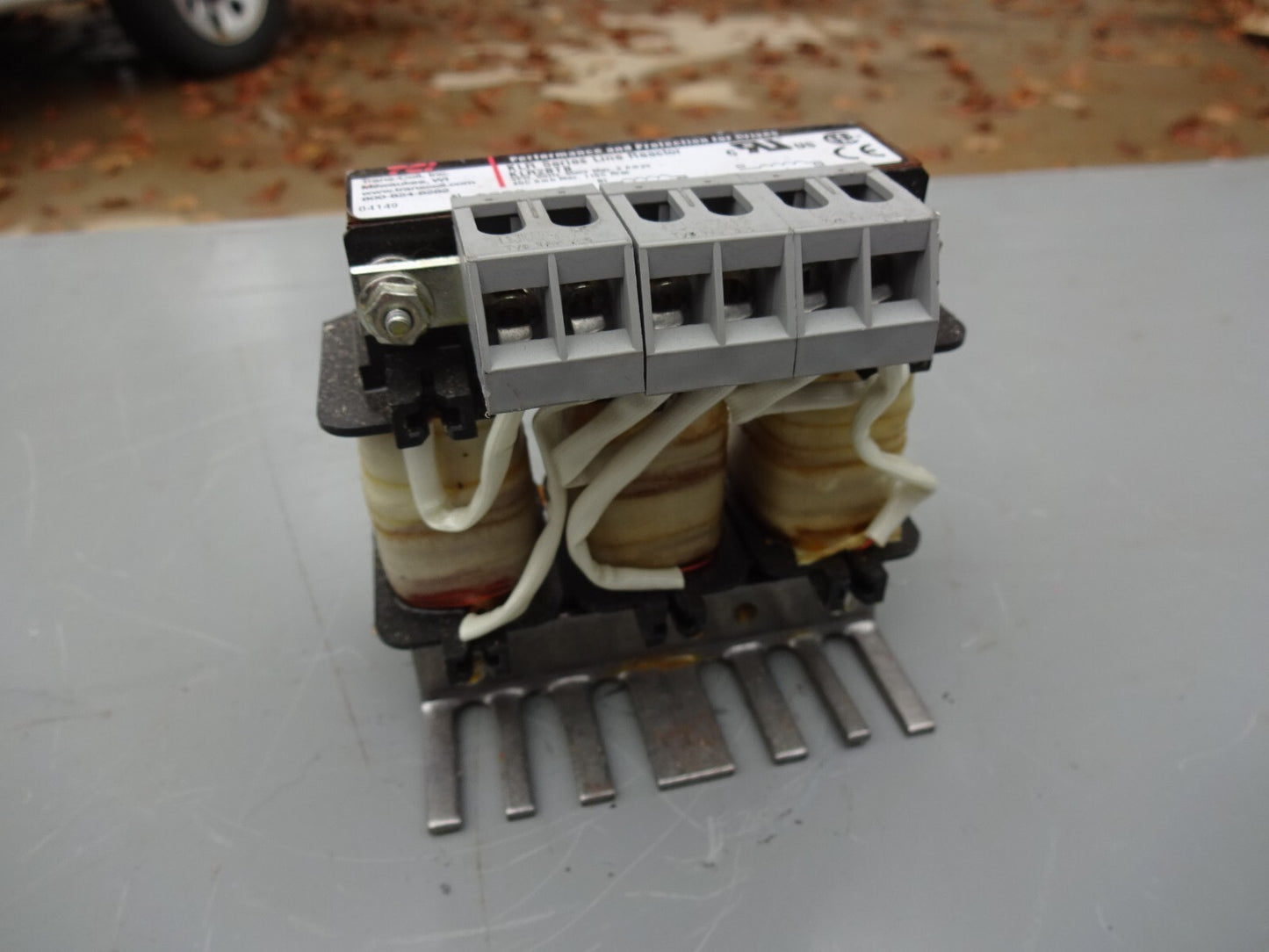 TCI TRANS-COIL KLR2BTB LINE REACTOR KLR SERIES 3PH / 60HZ / 600V / 2A MAX