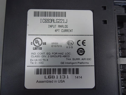 GE FANUC IC693ALG221J / IC693ALG221 ANALOG INPUT MODULE