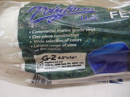 POLYFORM G-2 MARINE FENDER 4.5 X 16 INCH WHITE / NEW