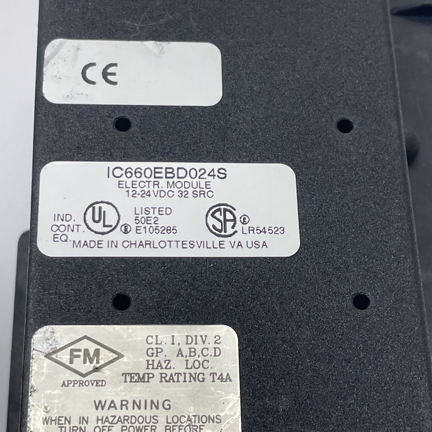 GE Fanuc IC660BBD024 I/O Block Assembly 32-Circuit 12-24 VDC