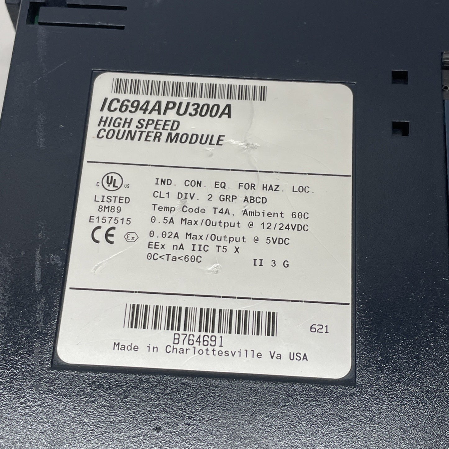 GE Fanuc IC694APU300A High-Speed Counter Module 5–30 VDC RX3i