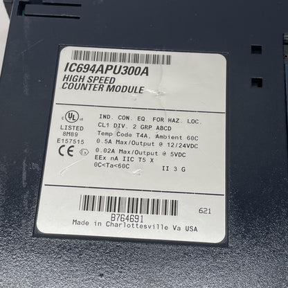 GE Fanuc IC694APU300A High-Speed Counter Module 5–30 VDC RX3i