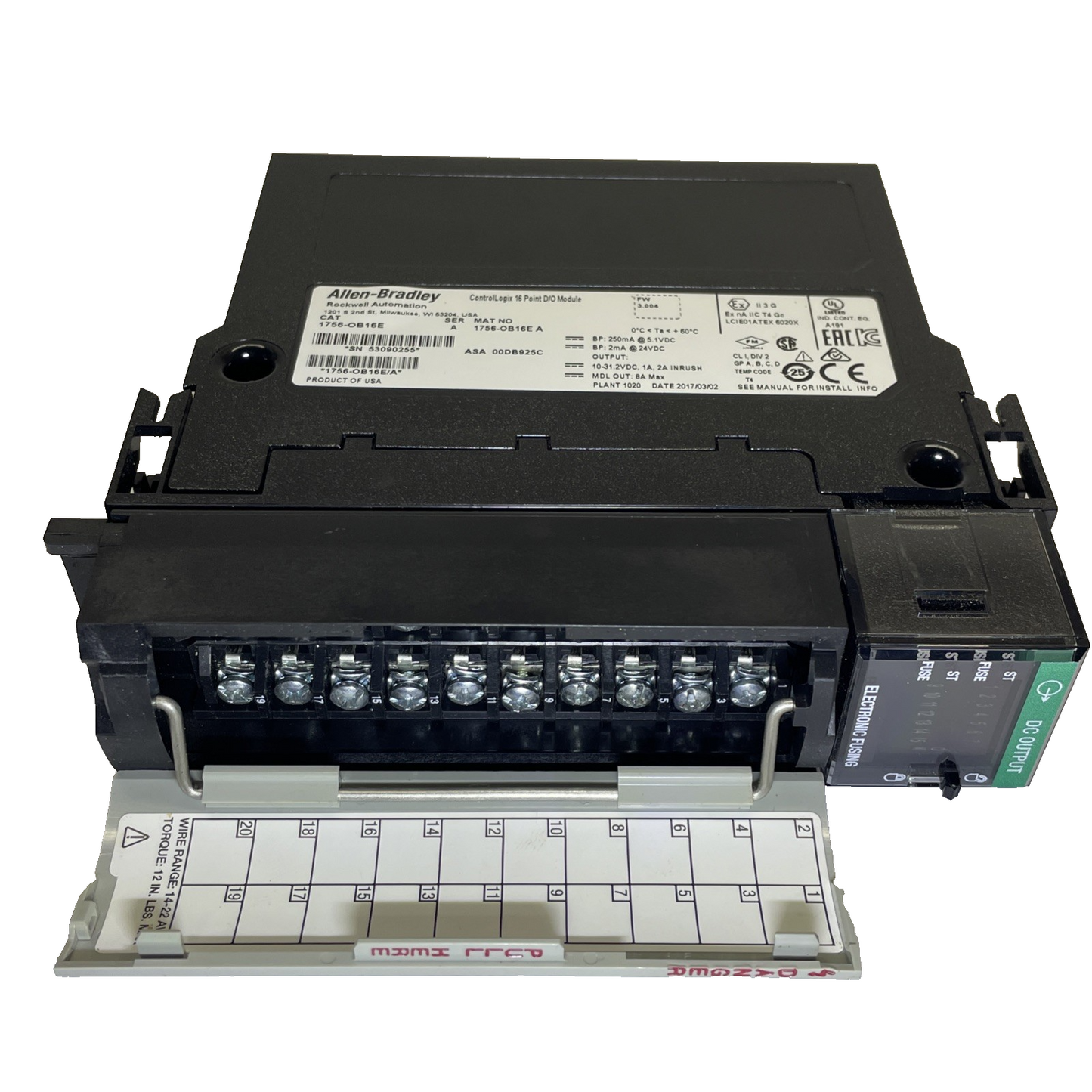 Allen-Bradley 1756-OB16E ControlLogix 16-Point DC Output Module