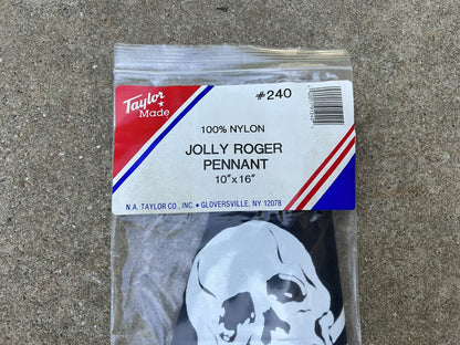 TAYLOR MADE 240 JOLLY ROGER 10" X 16" PENNANT MARINE NYLON FLAG / NEW