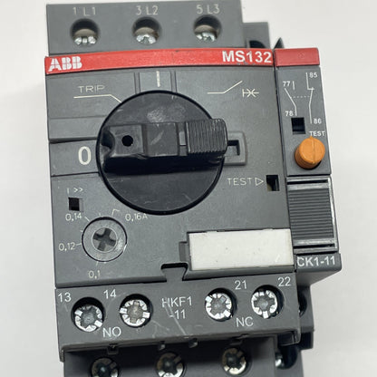 ABB MS132-0.16 Manual Motor Starter 0.1-0.16A 3P Motor Protector