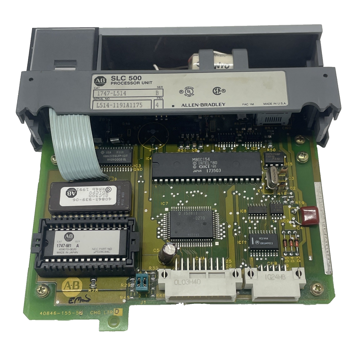 Allen Bradley 1747-L514 Ser B SLC 500 CPU Processor Module PLC U7-4 SLC5/01