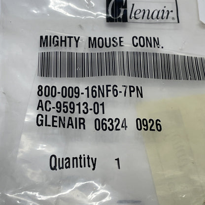 Glenair 800-009-16NF6-7PN Series 800 Mighty Mouse Circular Connector Plug