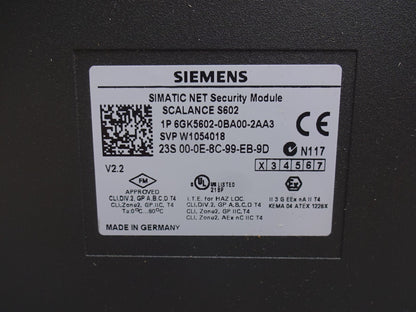 SIEMENS 6GK5602-0BA00-2AA3 / SIMATIC NET SECURITY MODULE / SCALANCE S602 / NEW