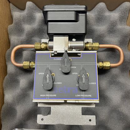 Setra 2301050PD3V11BC  0-50 PSI DP Transmitter 4-20mA Viton 3-Valve Manifold