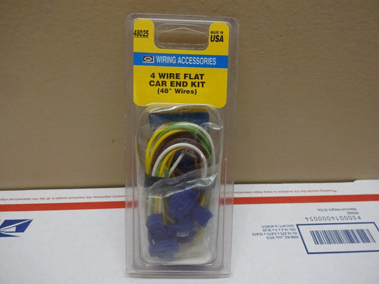 HOPKINS 48025 / 4 WIRE FLAT CAR END TO TRAILER KIT  48" WIRES / NEW