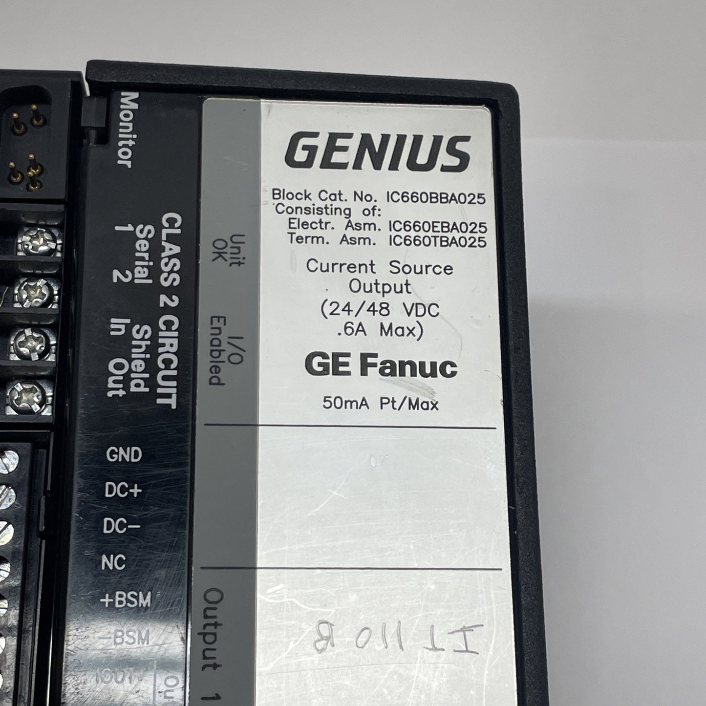 GE Fanuc IC660BBA025 Genius I/O Module IC660EBA025K + IC660TBA025K (USA)