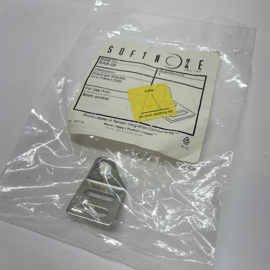 SOFTNOZE RAB-08 Right Angle Bracket 1.25″ × 1.25" × 1″ Zinc-Plated Sensor Mount