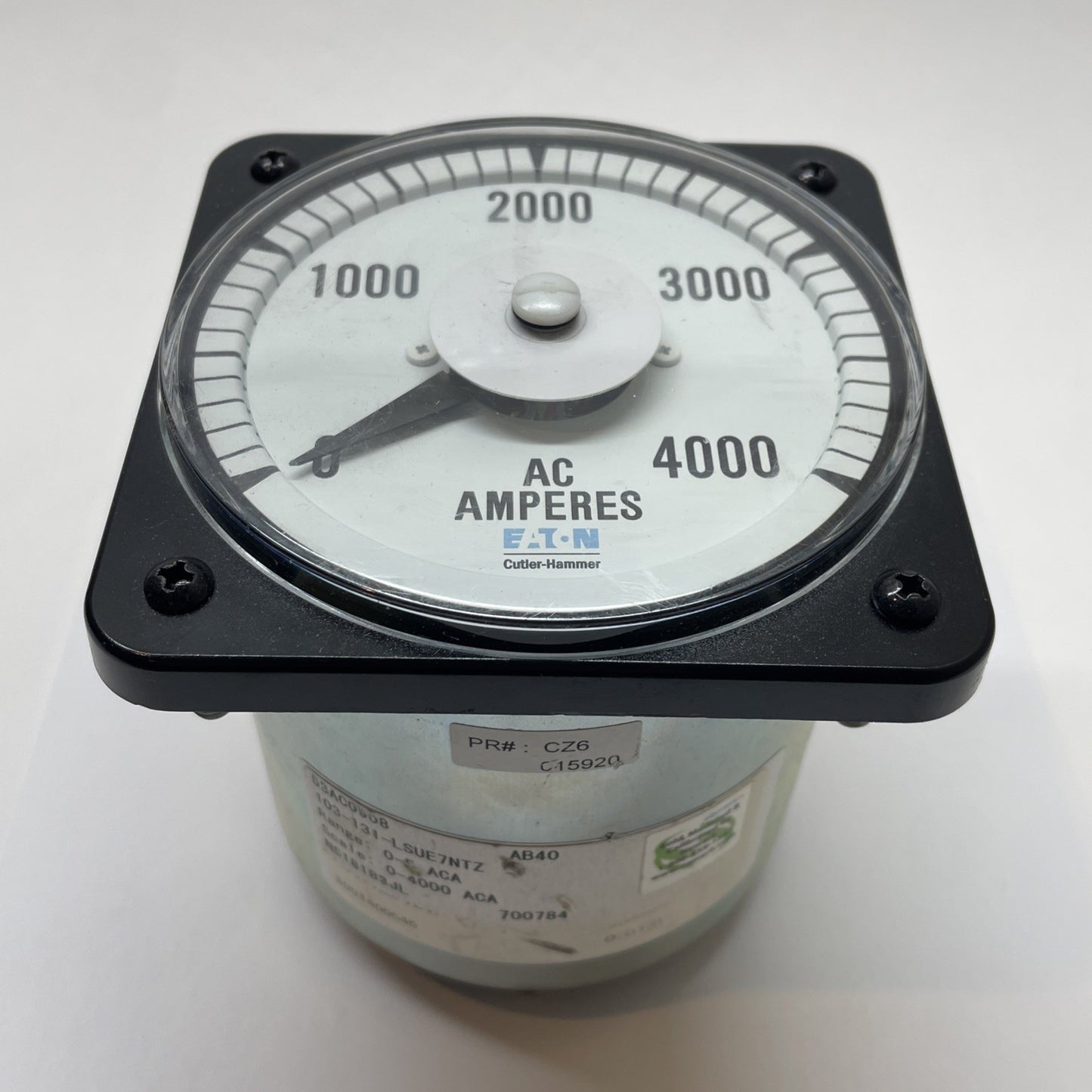 EATON 103-131-LSUE7NTZ / 103131LSUE7NTZ AC Amp Panel Meter AB40 (0-4000AMP)