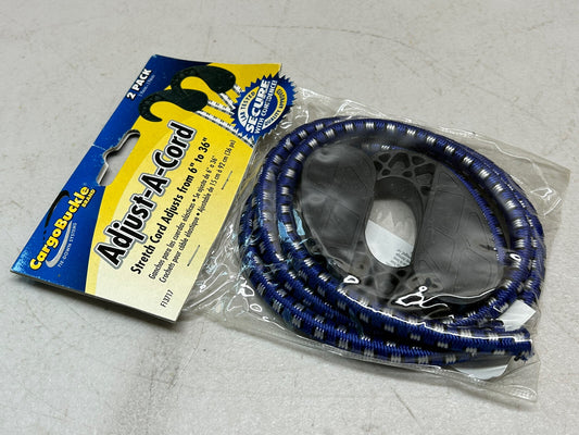 CARGOBUCKLE F13717 ADJUST-A-CORD 6" TO 36" CORD AND 2 HOOKS / NEW