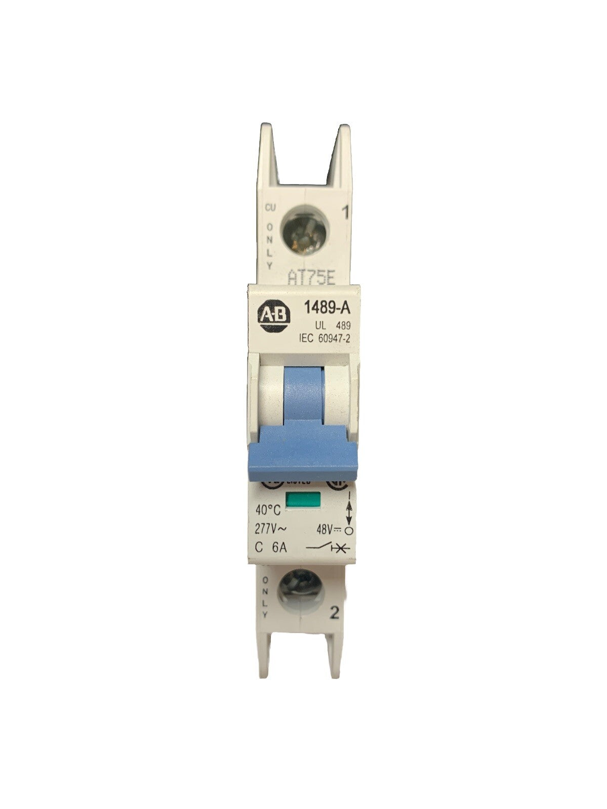 ALLEN BRADLEY 1489-A CIRCUIT BREAKER SER. A 6AMP 1489-A1C060