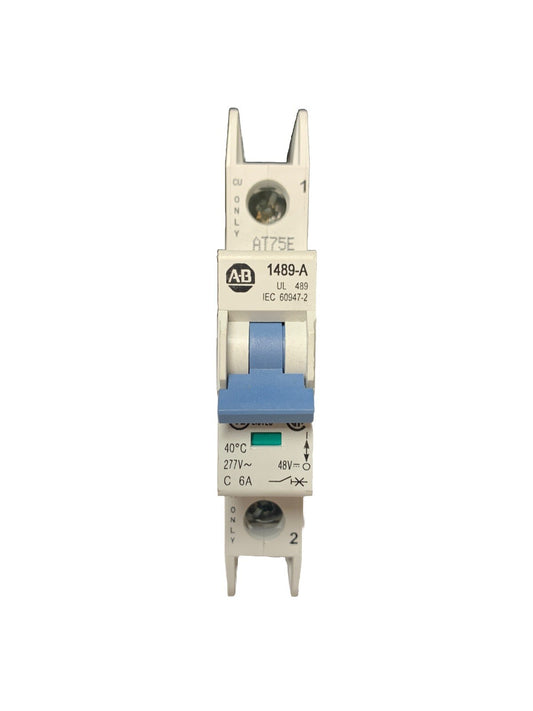 ALLEN BRADLEY 1489-A CIRCUIT BREAKER SER. A 6AMP 1489-A1C060