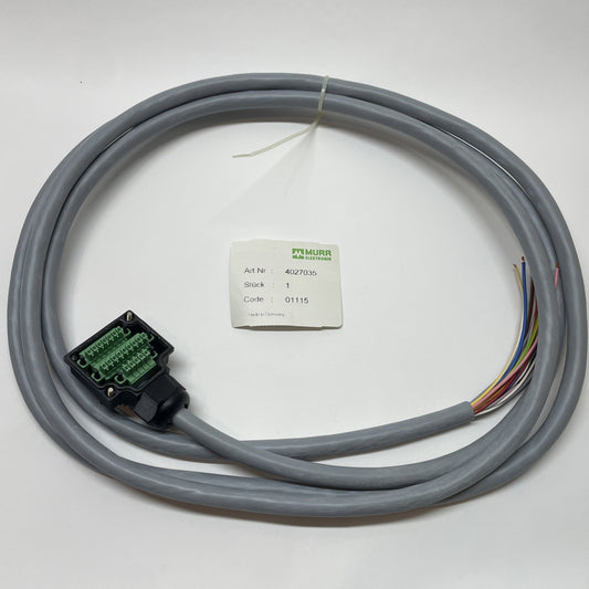 MURR ELEKTRONIK 4027035 3m D-Box M12 8-Way Cable Cap Connector
