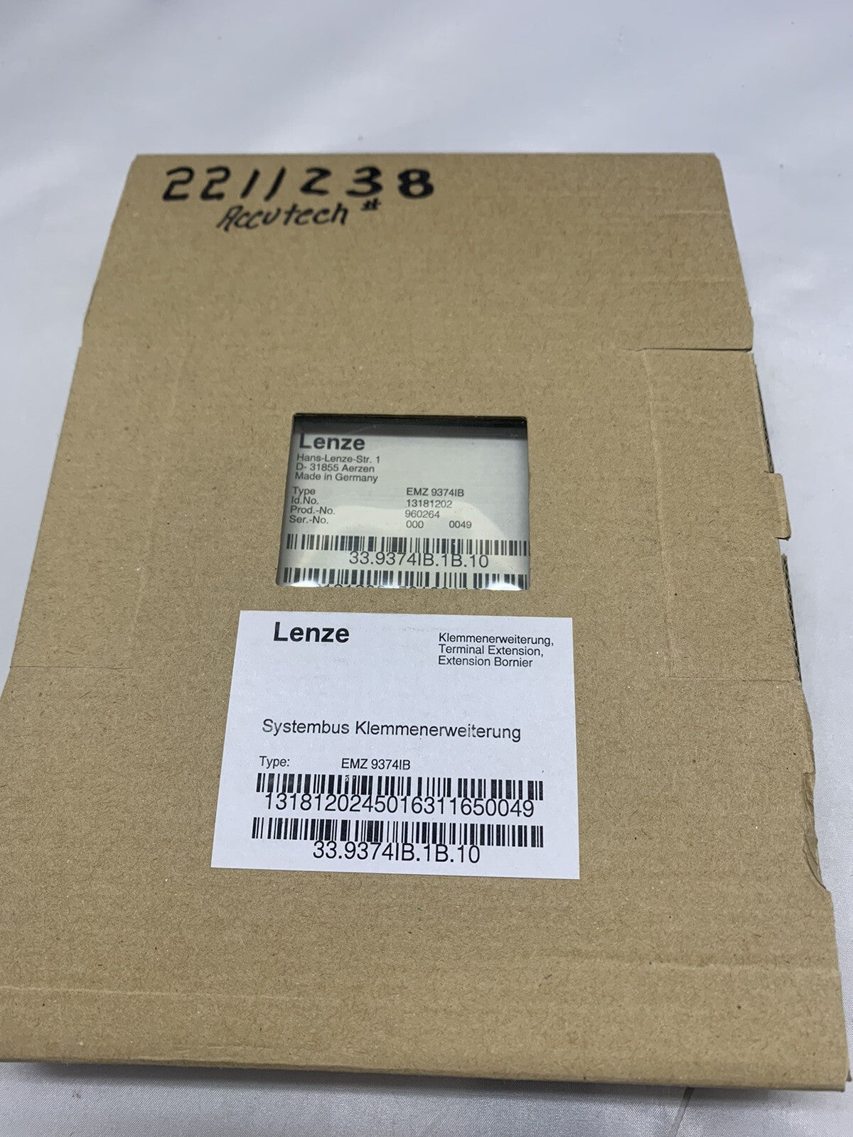 Lenze EMZ9374IB Digital I/O Expansion / Terminal Extension Module (USA SELLER)