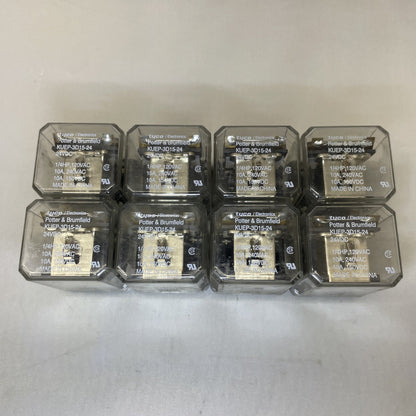 (LOT OF 8) Tyco Electronics KUEP-3D15-24 General Purpose Relay 24VDC