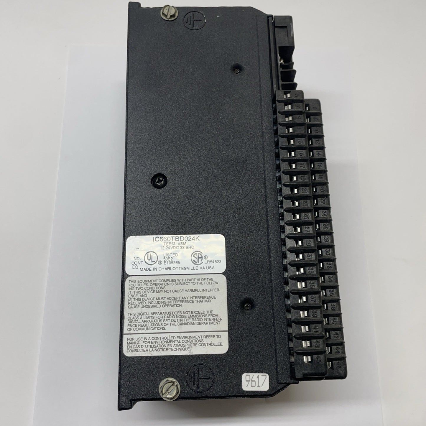 GE Fanuc IC660BBD024 I/O Block Assembly 32-Circuit 12-24VDC