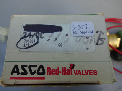 ASCO 8262091 / 110/50 120/60 VOLTS SOLENOID VALVE 1/8" / NEW WITH BOX