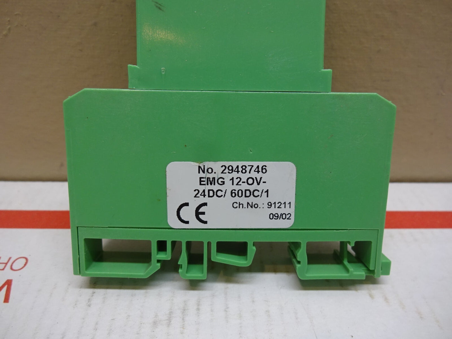 PHOENIX CONTACT 2948746 / EMG 12-OV-24DC/ 60DC/1 OPTOCOUPLER / ONE UNIT