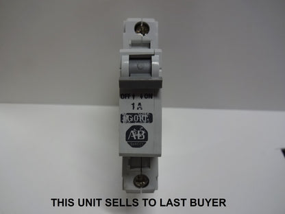 ALLEN BRADLEY 1492-CB1 G 010 / G010 / 1A 1P CIRCUIT BREAKER SERIES B