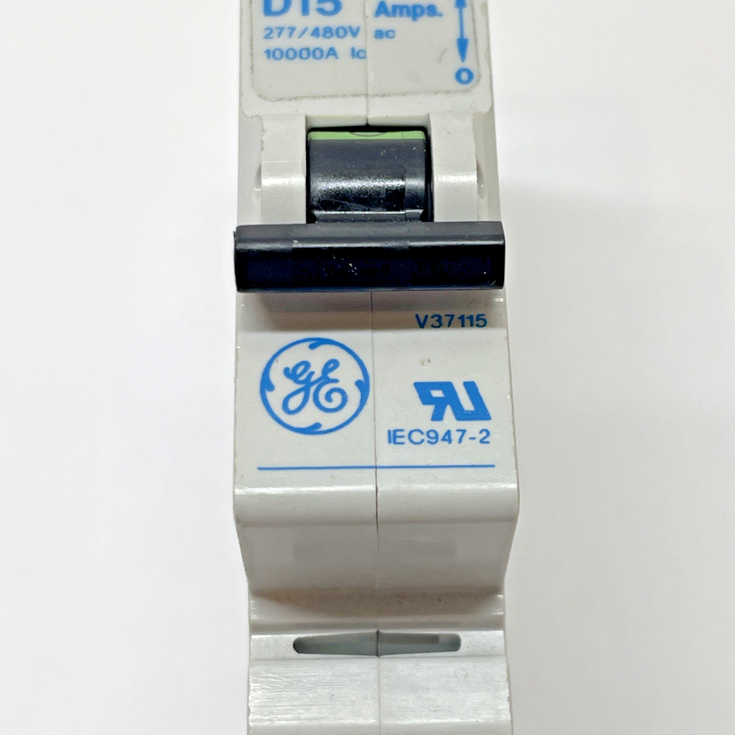 GE V-LINE V37115 15A 1-Pole DIN-Rail Circuit Breaker D15 277/480V (NEW)