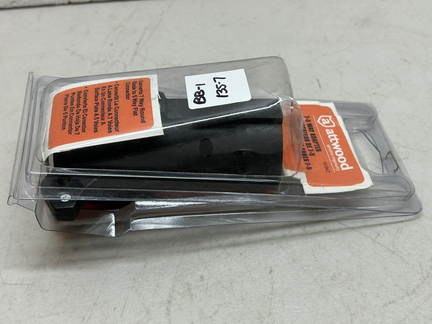 ATTWOOD 14135-7 / 7 TO 4-WAY TRAILER WIRING HARNESS ADAPTER / NEW