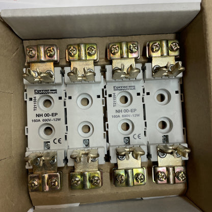 (LOT OF 2) Ferraz Shawmut NH 00-EP / BB002EPBR  160A 690V Fuse Base T211594 NEW