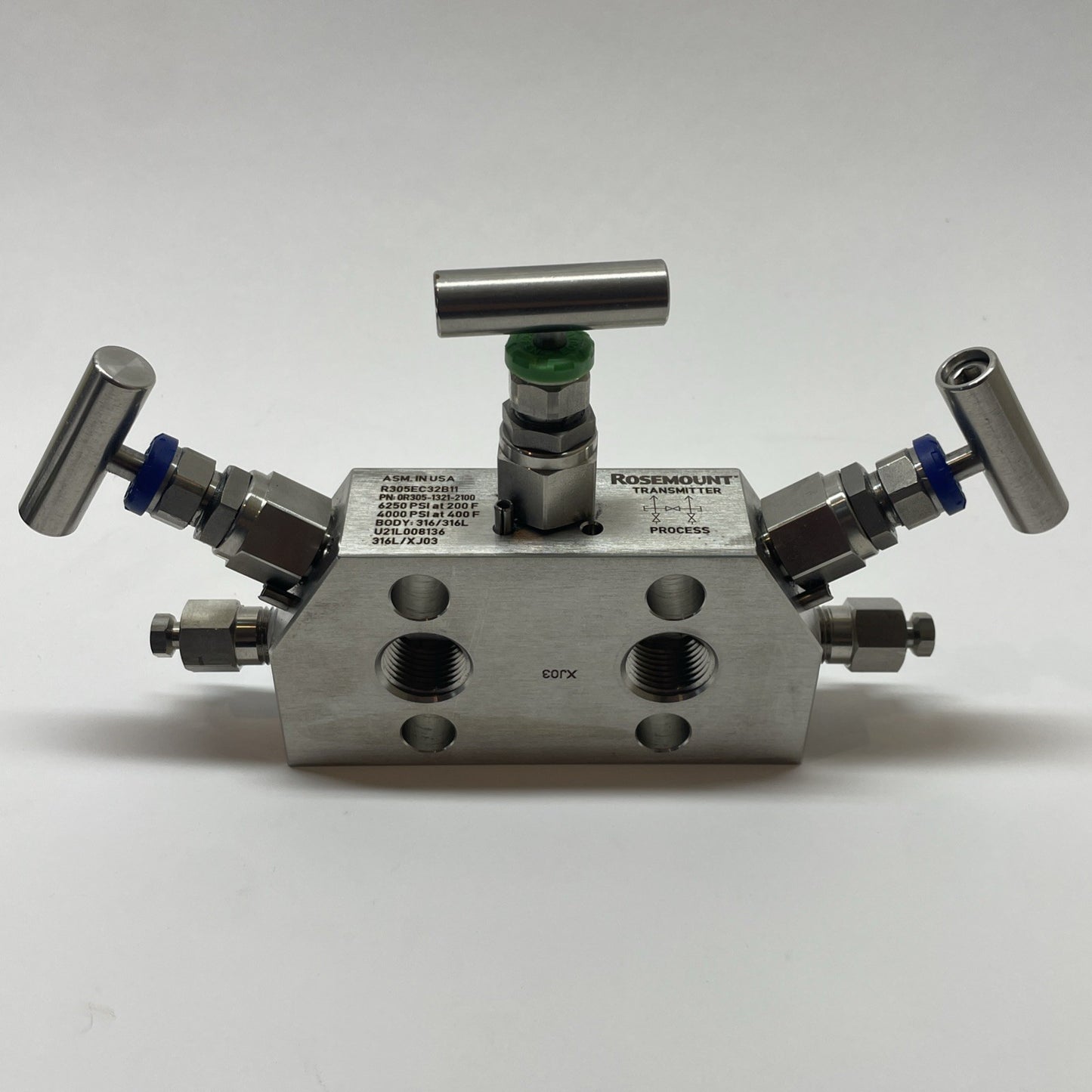 Rosemount 0R305-1321-2100 Pressure Transmitter Manifold (4000psi) R305EC32B11